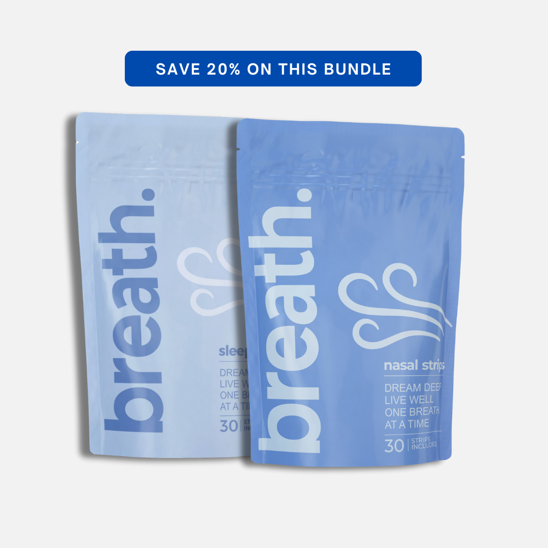 Breath Sleep Tape & Nasal Strips Bundle