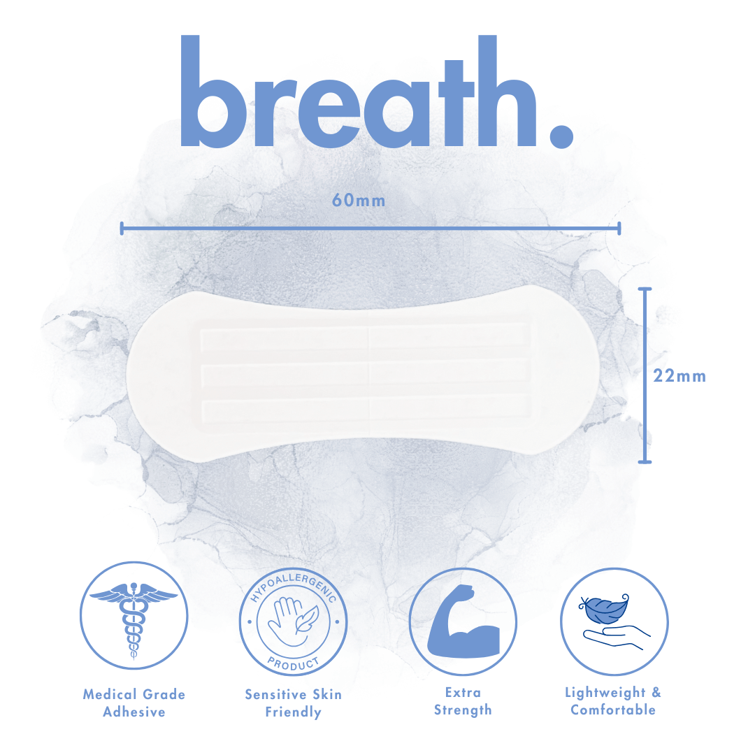 Breath Sleep Tape & Nasal Strips Bundle
